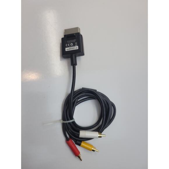 Official OEM Microsoft Xbox 360 AV Composite Audio/Video Cable RCA 6 Ft Fast - Picture 1 of 6